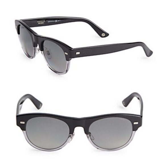 Gucci Black and Gray Sunglasses
